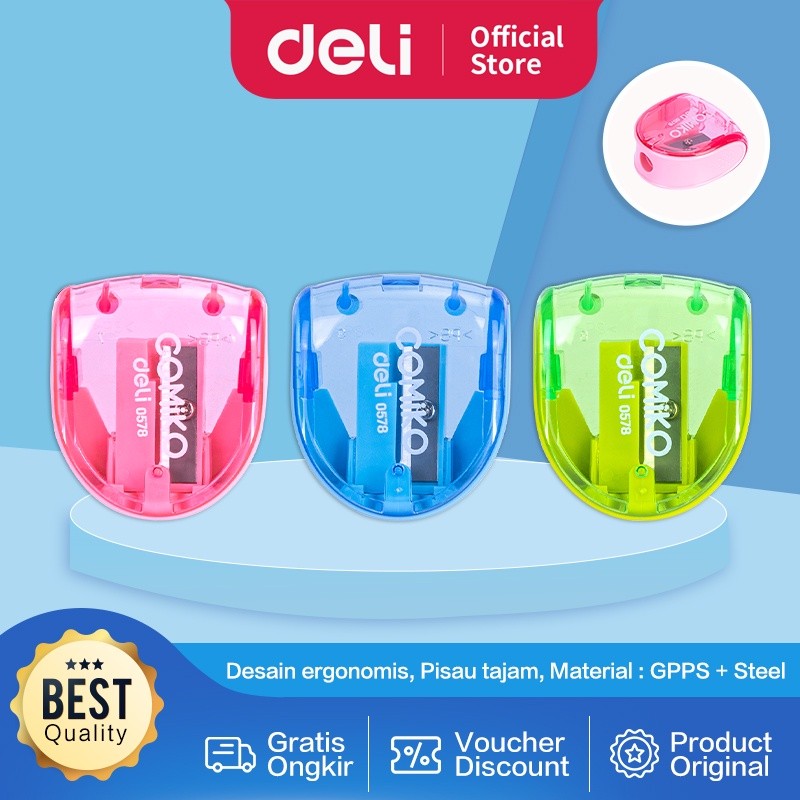 

Deli Rautan Pensil 1 lubang dengan canister 7mm 3C E0578