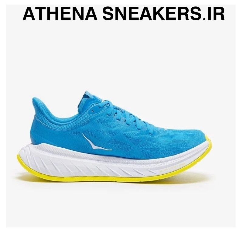 Sepatu Hoka One One Carbon X2 Men's Blue Yellow White BNIB Original