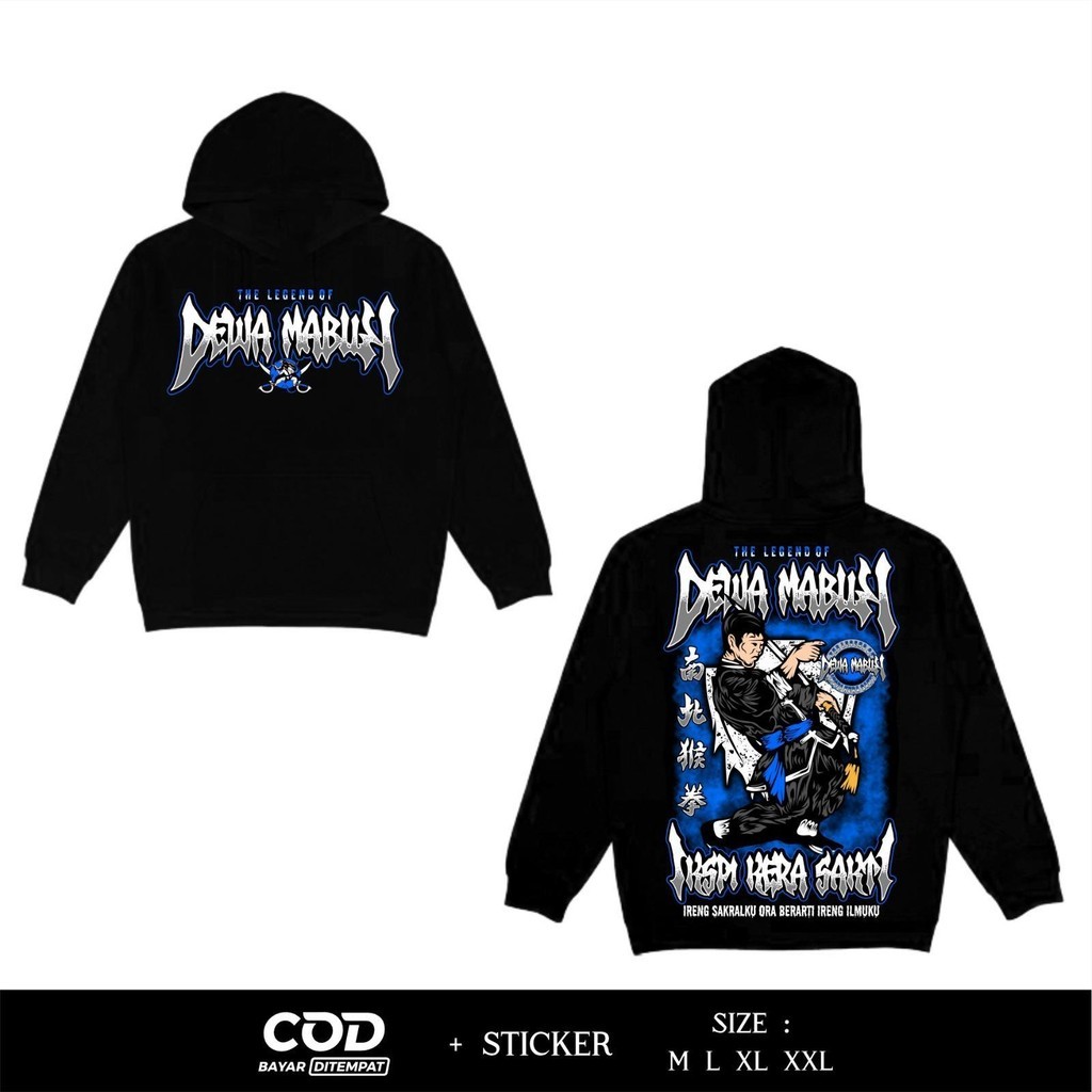 HOODIE IKSPI THE LEGEND OF DEWA MABUK JAKET IKSPI TERBARU - JAKET KERA SAKTI - JAKET HOODIE IKSPI SI