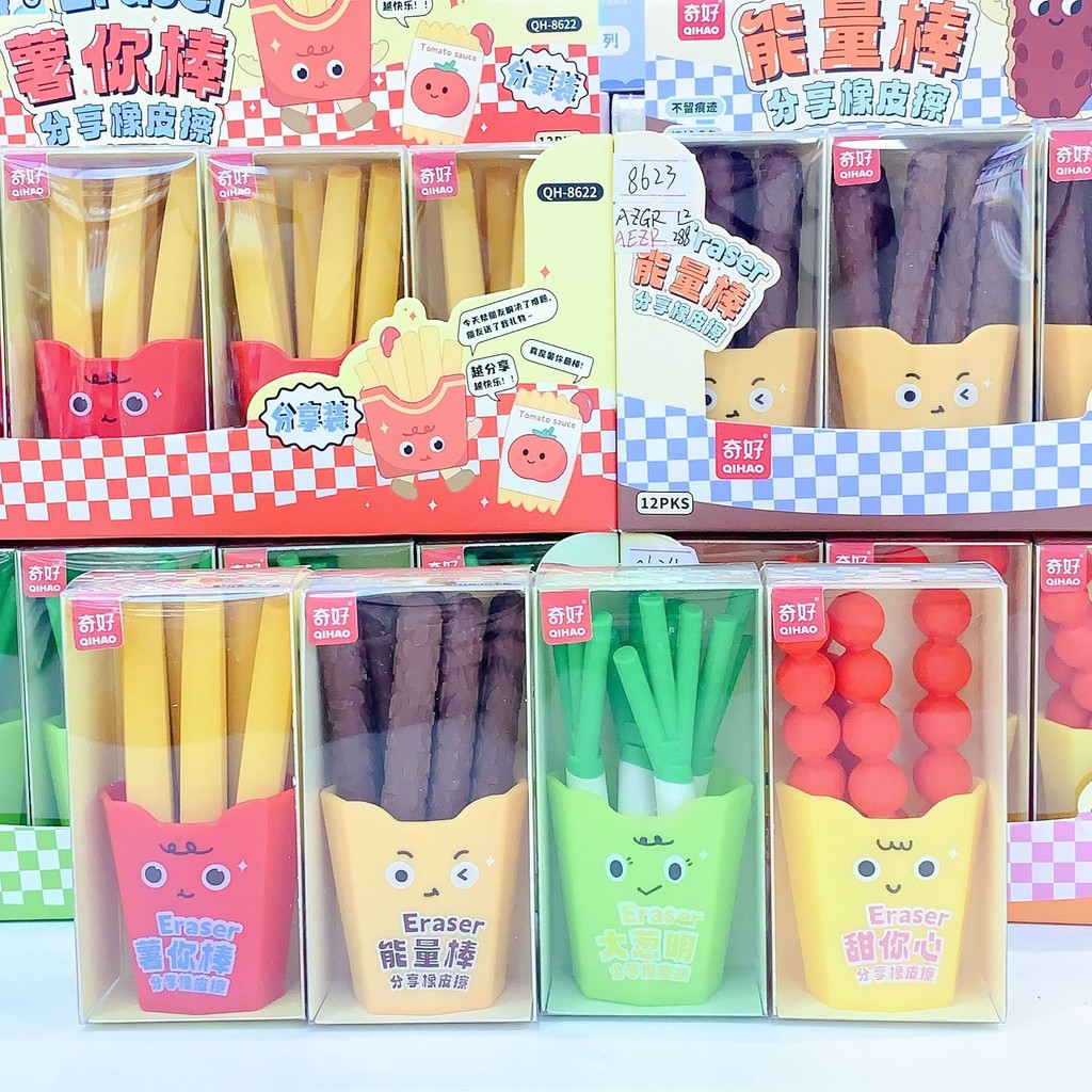 

VIRAL! PENGHAPUS KARET UNTUK PENSIL BENTUK MAKANAN YANG LUCU UNIK ISI 5 DAN 6 PCS KEMASAN ZIPLOCK