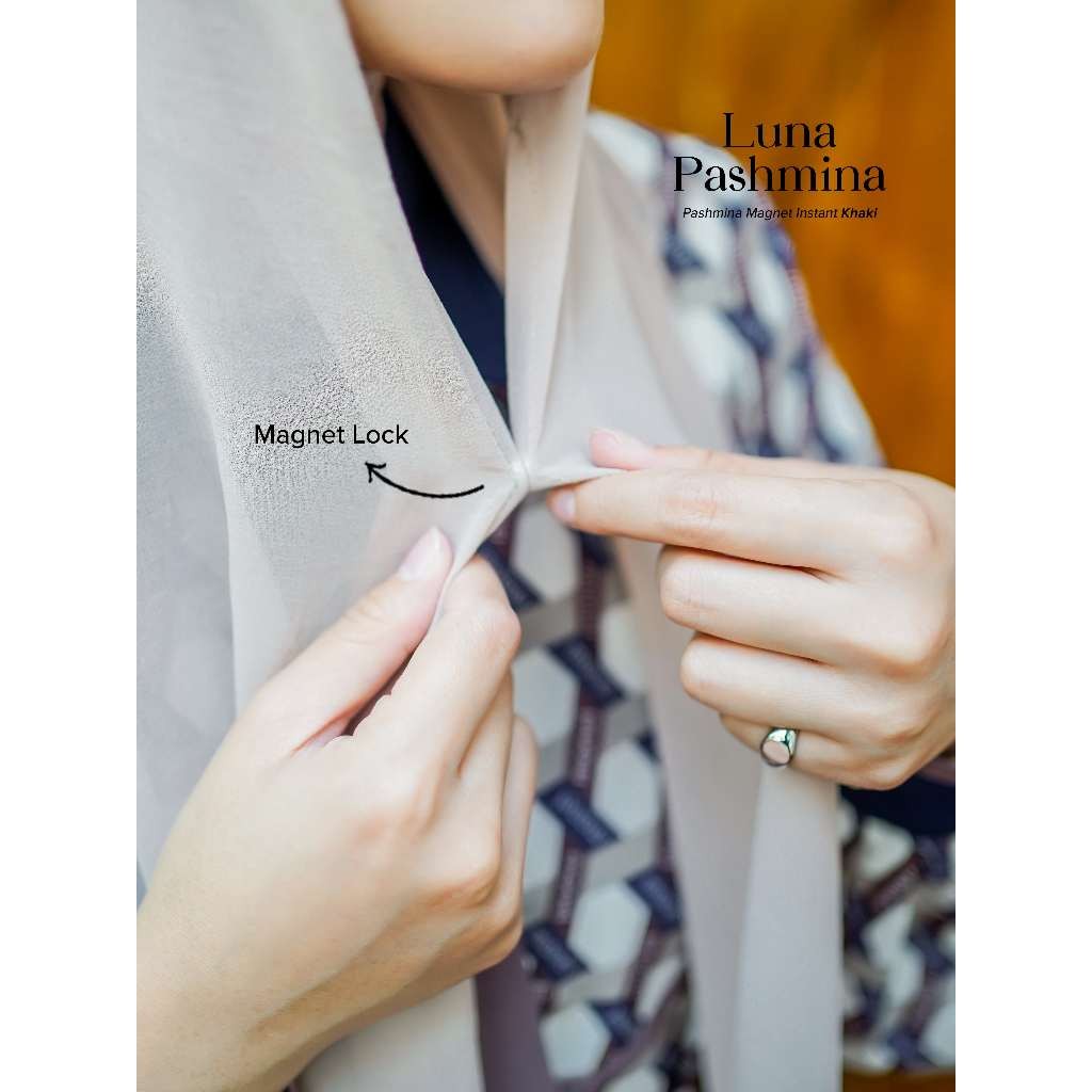 FUJA.ID Monel - Hijab Pashmina instan - Luna pashmina