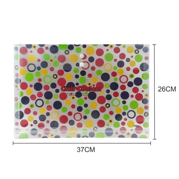 

Map Kancing Plastik / Data bag / Tomex Clair Couleur 6 pcs/pack - Clair Couleur A