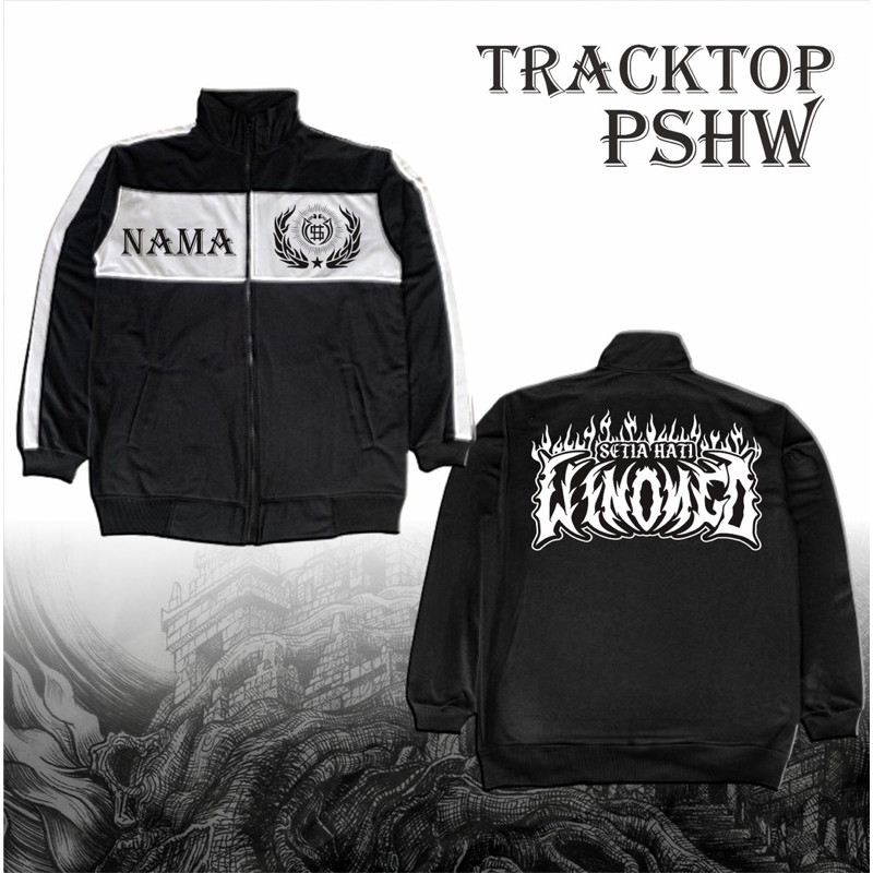 JAKET TRACKTOP PSHW SETIA HATI WINONGO JACKET TRACTOP PSHW TERBARU - TRACKTOP SABLON BORDIR PSHW - T