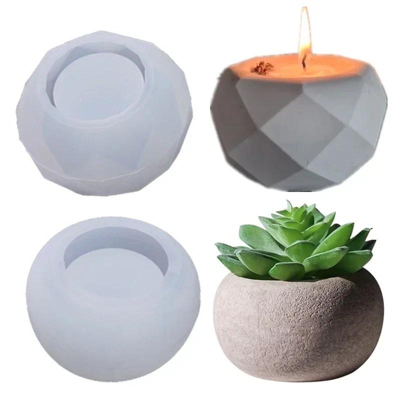

Pot Shape Silicone Molds DIY Handcraft Resin Casting Molds For Pen Storage Box Home Decor UV Epoxy Resin Coaster Candle Mold