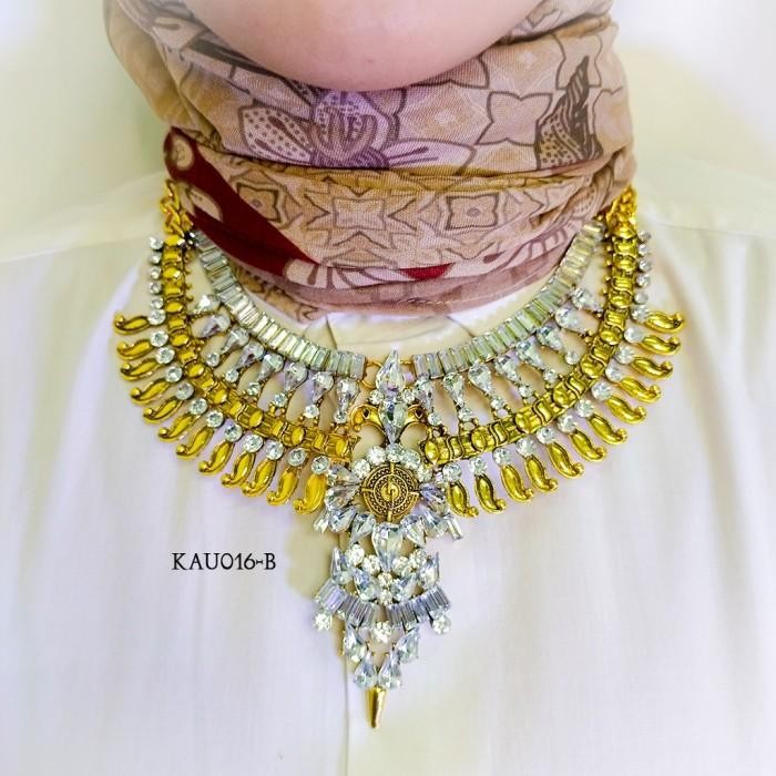 Aksesoris Kalung Liontin Alloy Gold Gaya Bohemian Etnik KAU016B