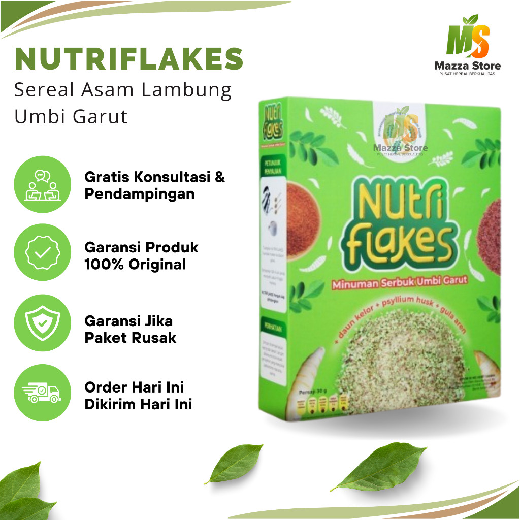 

Nutriflakes - Sereal Umbi Garut Sehat Atasi Maag Kronis Original