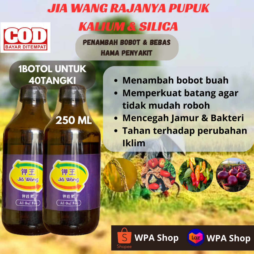 NEW PRODUK JIAWANG jia wang raja kalium silika jiawang pupuk cair - Rajanya Pupuk Kalium Dan Silika 