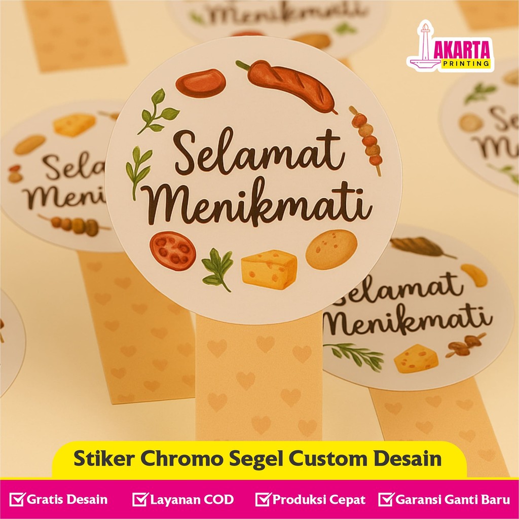 

Stiker Segel Toples Custom untuk Kue Kering Desain Unik dan Menarik Cocok untuk Hampers