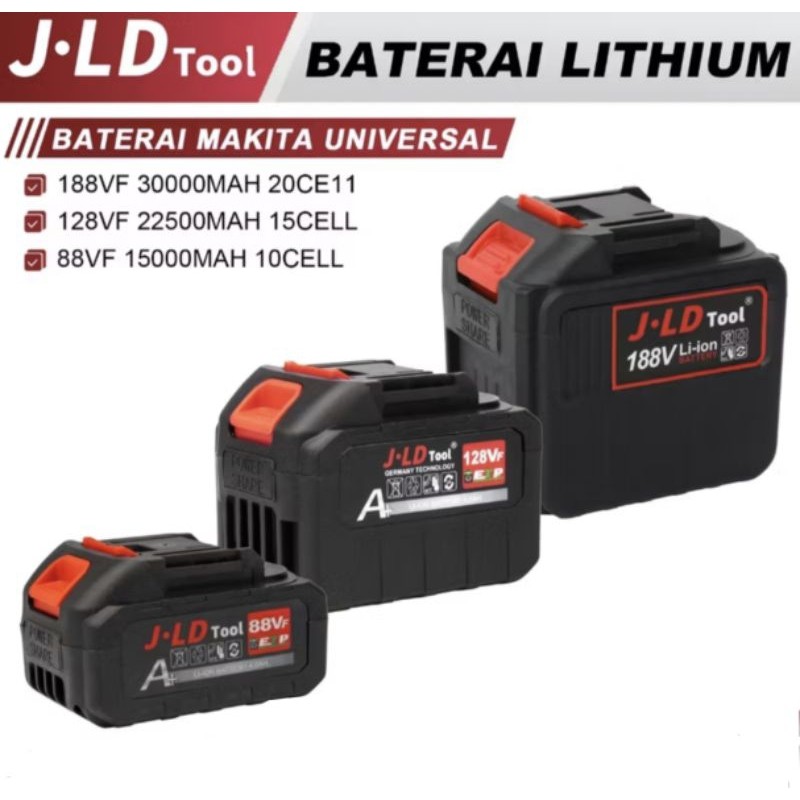 JLD Baterai Impact Cordless LXT Makita Lithium Kapasitas 88/128V Original Jld