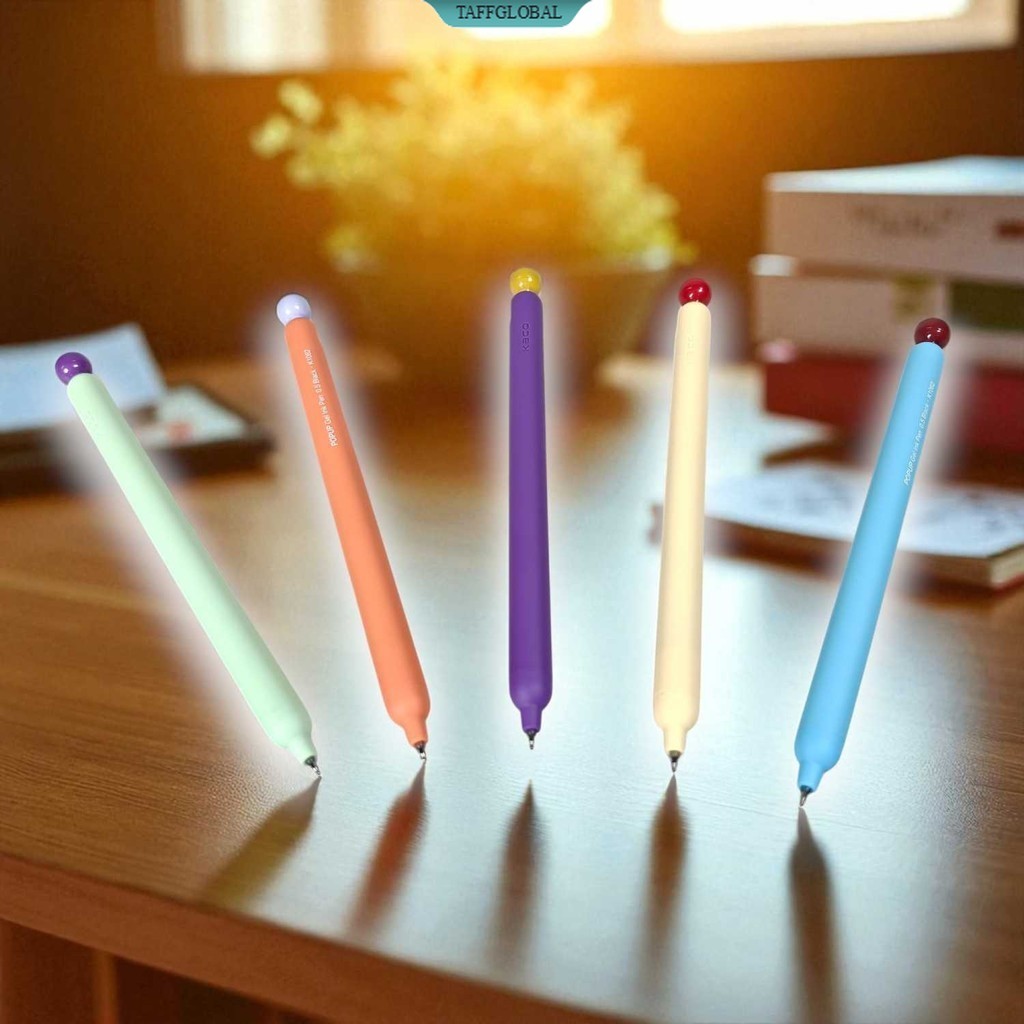 

Kaco Popup Pena Pulpen Gel Quick Dry Black Ink Vintage 0.5mm 5 PCS - K1062