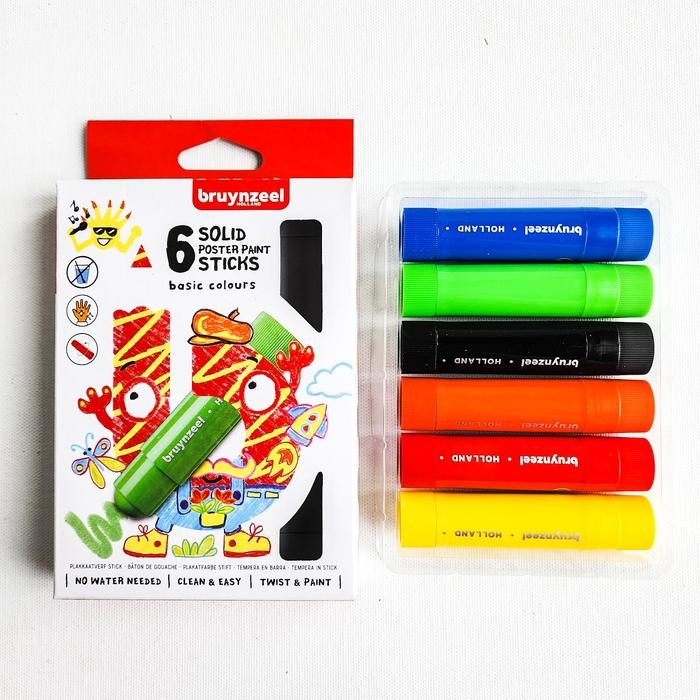 

Bruynzeel Solid Poster Paint Sticks Set 6C | Stik Poster - Basic