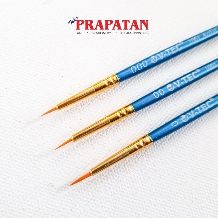 

Kuas Lukis V-TEC 1001 size 000 - 0 / V-TEC Paint Brush - 0