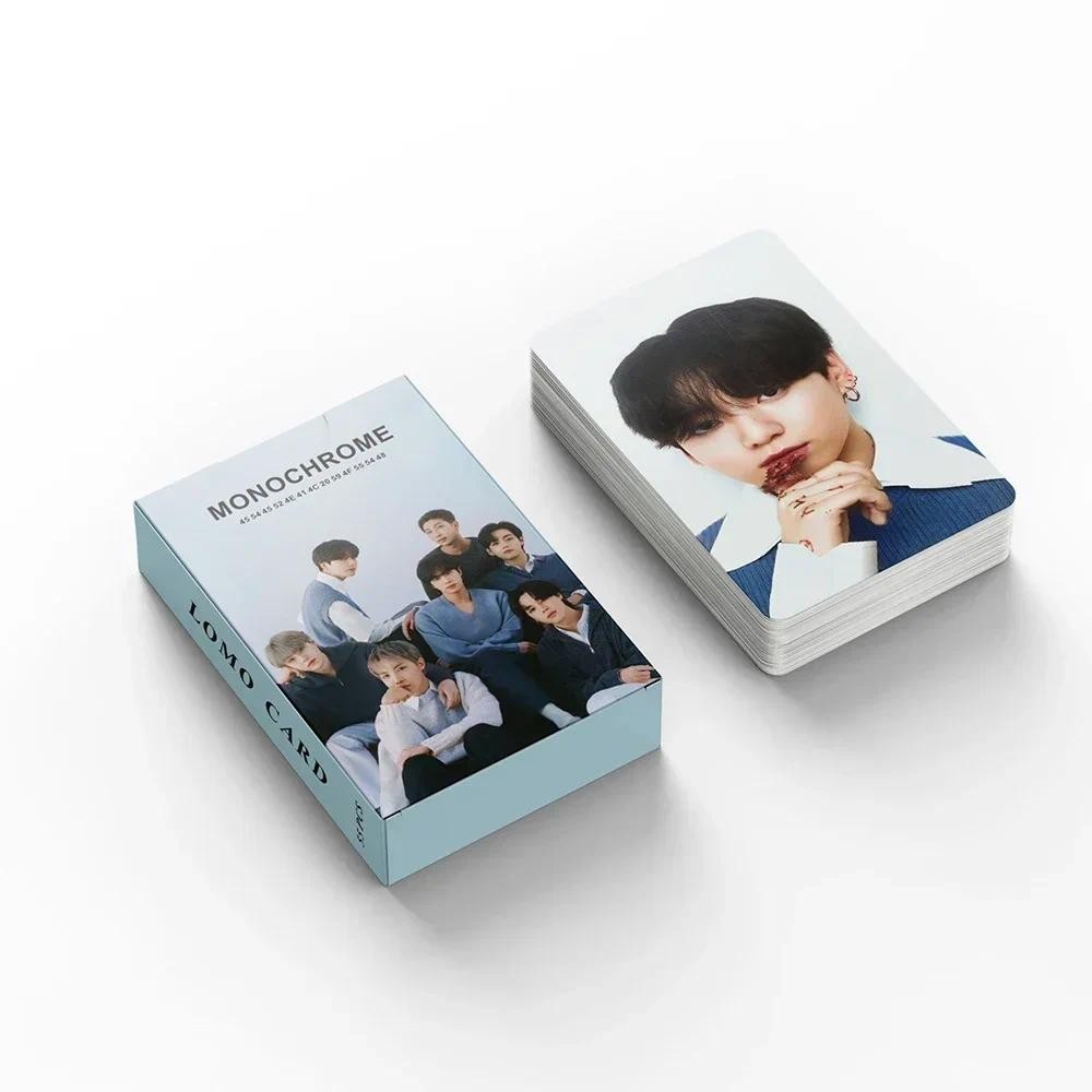 

Kpop 55Pcs/Box MONOCHROME Kpop POP UP Photocards Lomo Cards Photo Card for Fans Collection