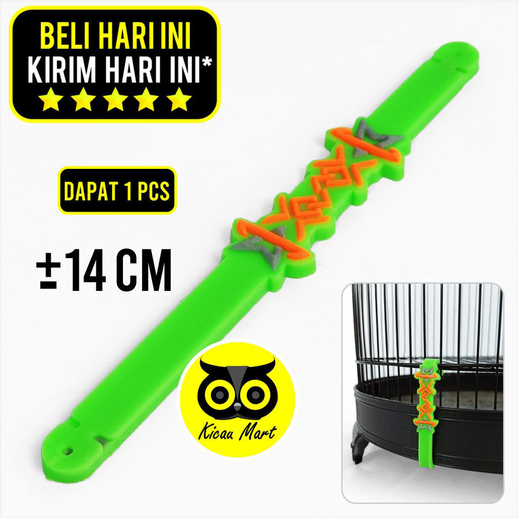 KICAU MART Jepitan Klem Karet Ukir Pengait Plat Jepit Anti Karat Jepitan Tebok Sangkar Kandang Burun