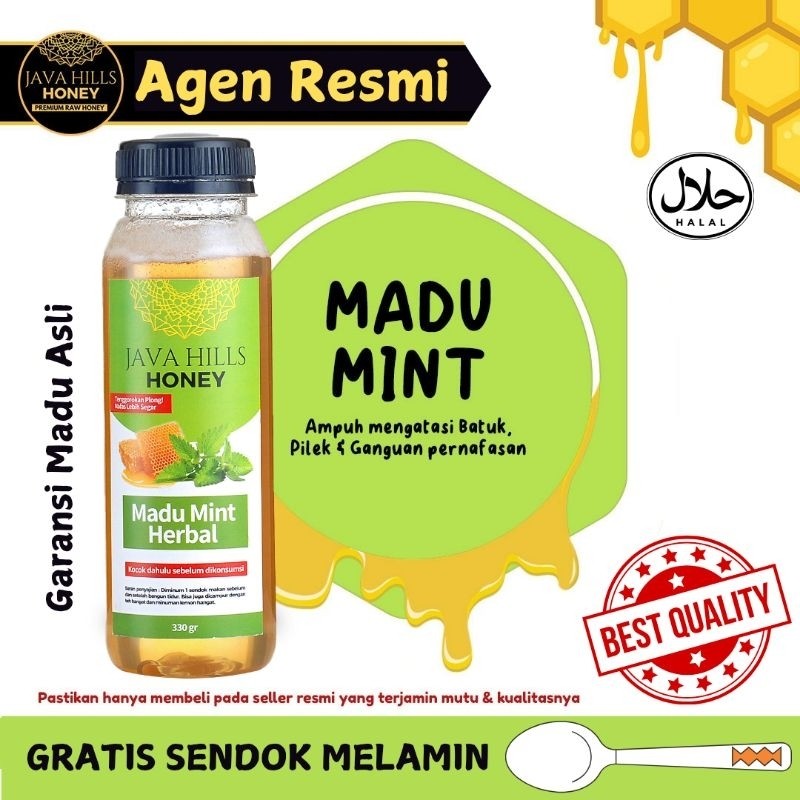 

Madu Mint Java Hills Honey 320/650gr Herbal untuk Batuk, Pilek, Tenggorokan, Asma
