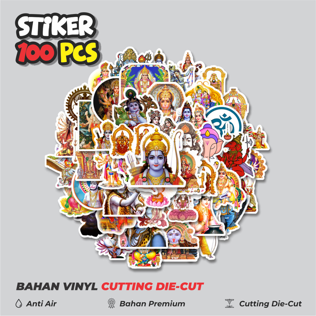 

Terbaru! 50 pcs Stiker Hinduism God Mix 1 Dekorasi Lucu Kreatif untuk Notebook, Skateboard, HP