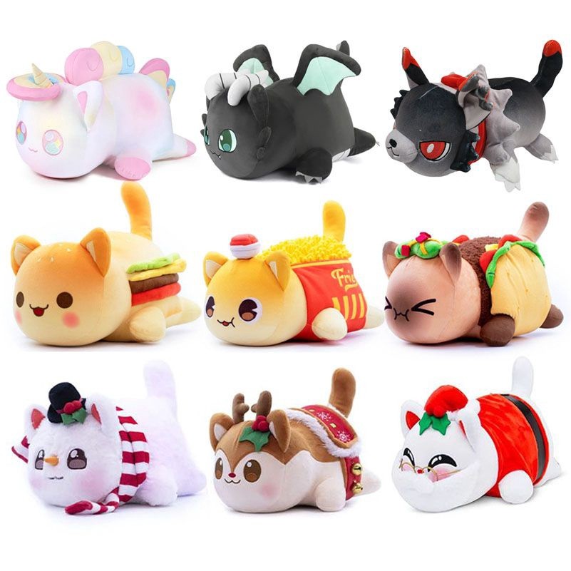 Aphmau Boneka Kucing Bahan Plush Untuk Anak Perempuan
