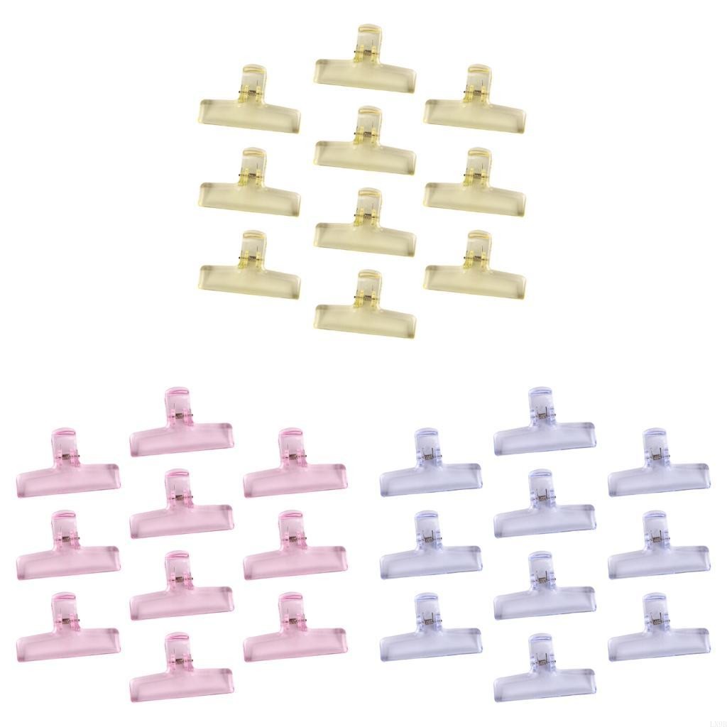 

Set Of 10 Paper Paper Clamp Clear Acrylic Paper Clip File Paper Clip for Office