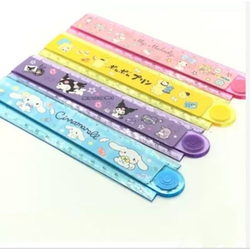 

Dalingshop Penggaris Lipat Sanrio Seri 15-30cm Penggaris Lipat Gambar Fancy Ruler Sanrio