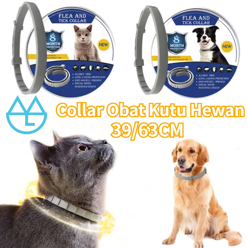 

Kalung Kutu Anjing 8 Months Kalung Anti Kutu Anjing & Kucing Bahan Silikon Dog Pest Control Collar