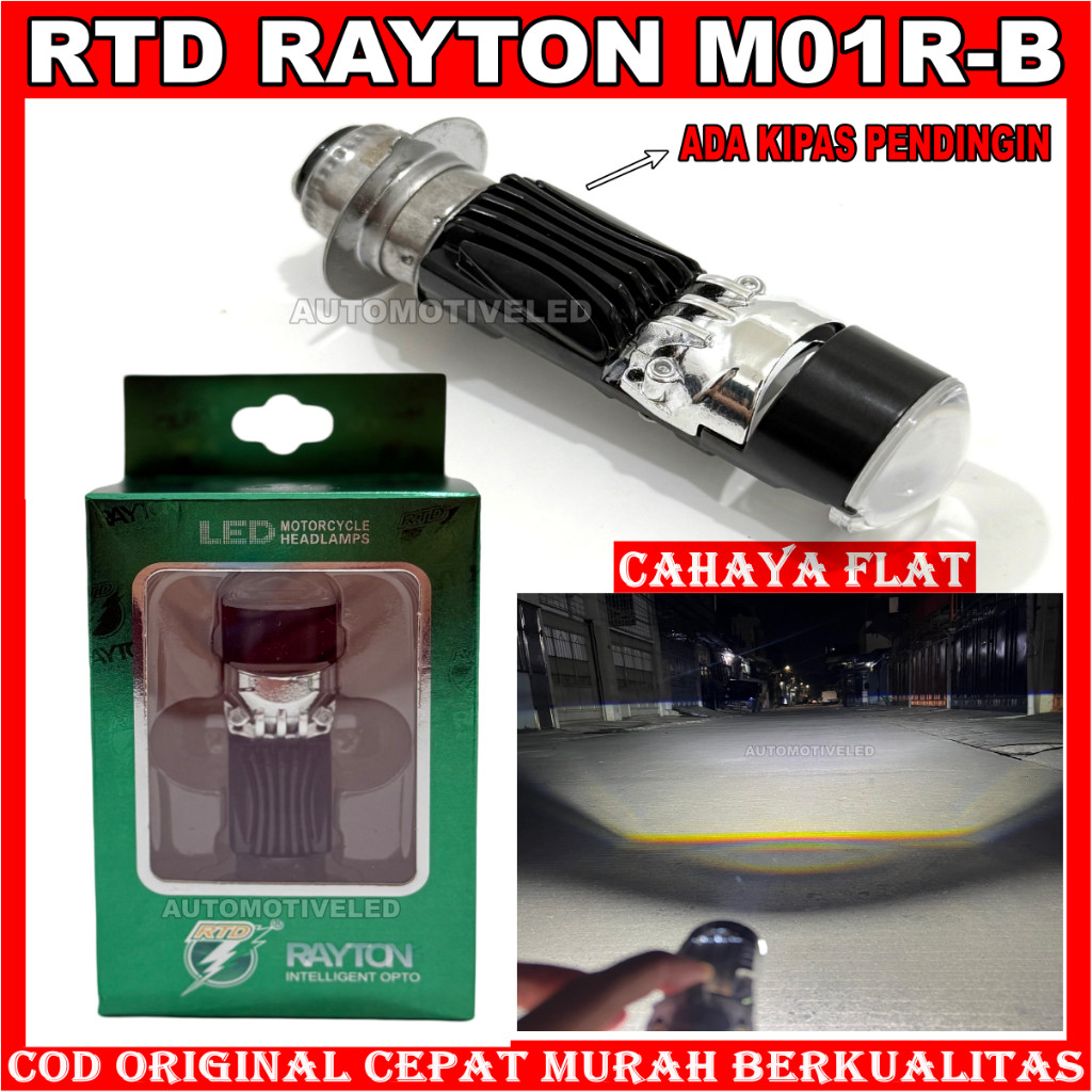 RAYTON RTD LAMPU UTAMA H6 LED MOTOR M01R A DAN M01R B CAHAYA BILED LAMPU MOTOR UNIVERSAL