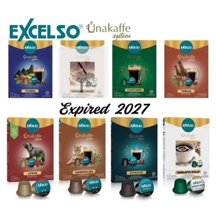 

EXCELSO Capsule Unakaffe Kopi Kapsul All Varian 12pods
