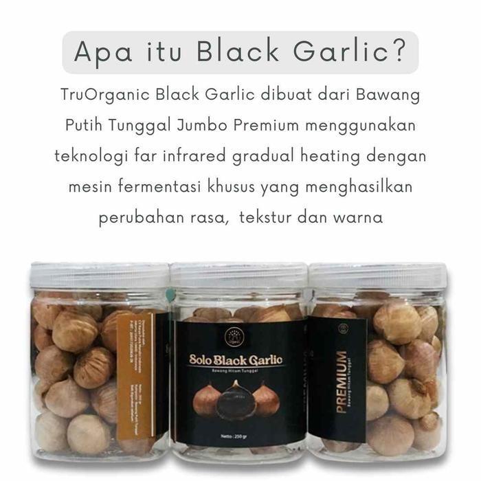 

Promo (250gr) Black Garlic Reguler - TruOrganic Bawang Hitam Tunggal | Bawang Putih Tunggal Hitam