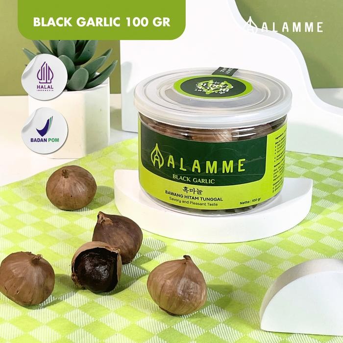 

Promo Black Garlic Bawang Hitam Tunggal Lanang Jumbo Premium Alamme 100 Gram