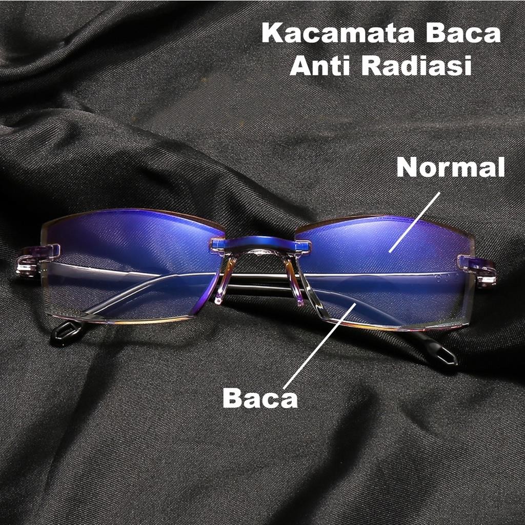 Kacamata Baca Lensa Plus Double Anti Radiasi +1.00 s/d + 4.00 Kacamata Pria Reading Glasses 804 Onis