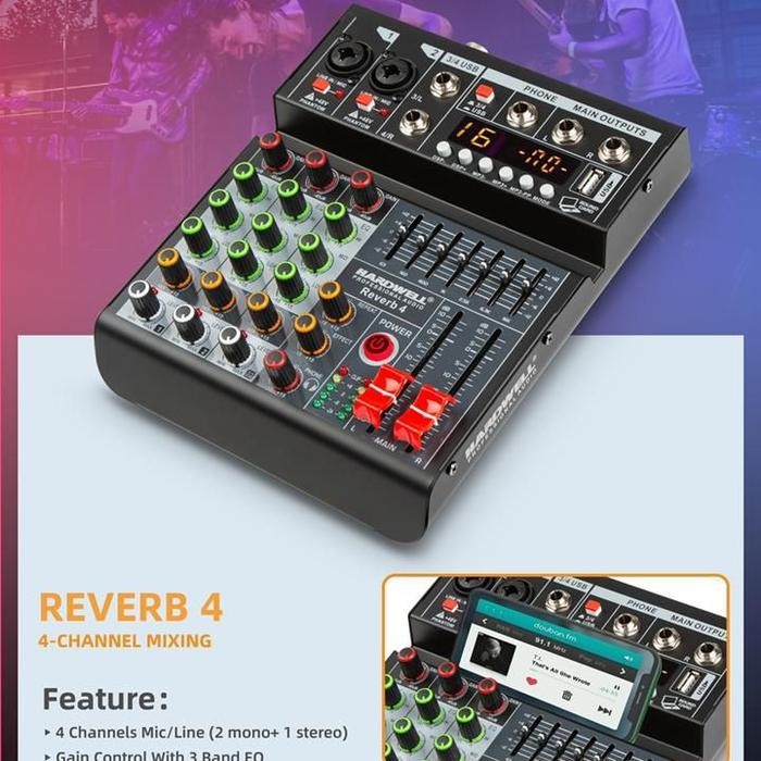 Mixer Hardwell Reverb4 / Reverb 4 / Reverb-4 4 Channel
