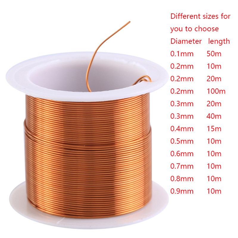 10m/15m/20m/40m/50m enameled copper wire enameled wire electromagnetic coil winding wire manufacturi