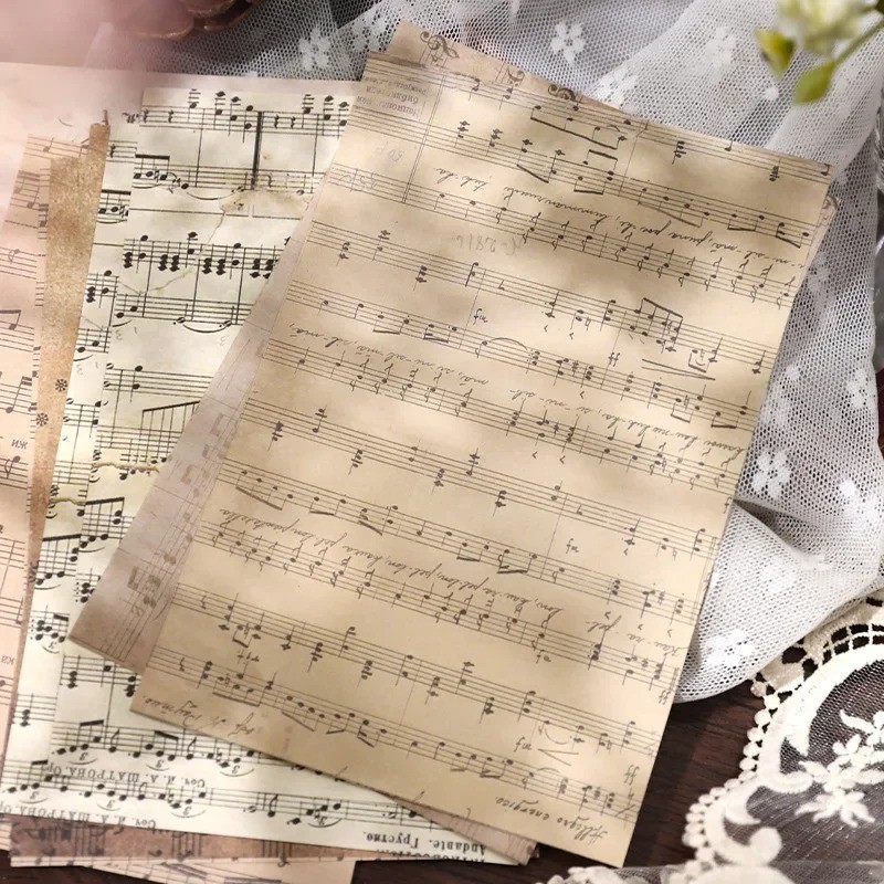 

30 Sheets Retro Classical Letters Maps Roses Literary Scrapbooking Junk Journal Decorative Decoupage Paper Collage