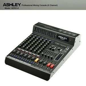 Mixer ASHLEY HERO 6 / HERO6 / HERO-6 6 CHANNEL ORIGINAL