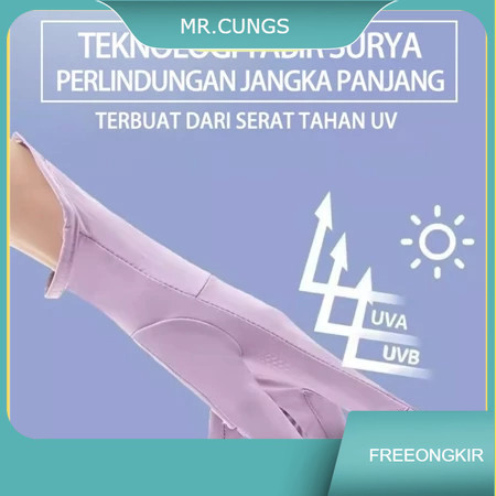 Sarung Tangan Motor Wanita Pria Anti UV Anti Belang /  Sarung Tangan Sutra Es Premium / Sarung Tanga