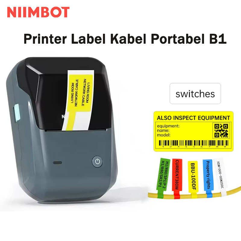 

NIIMBOT B1 Printer Label Kabel Jaringan, Printer untuk Proyek Kelistrikan/Kabel Jaringan
