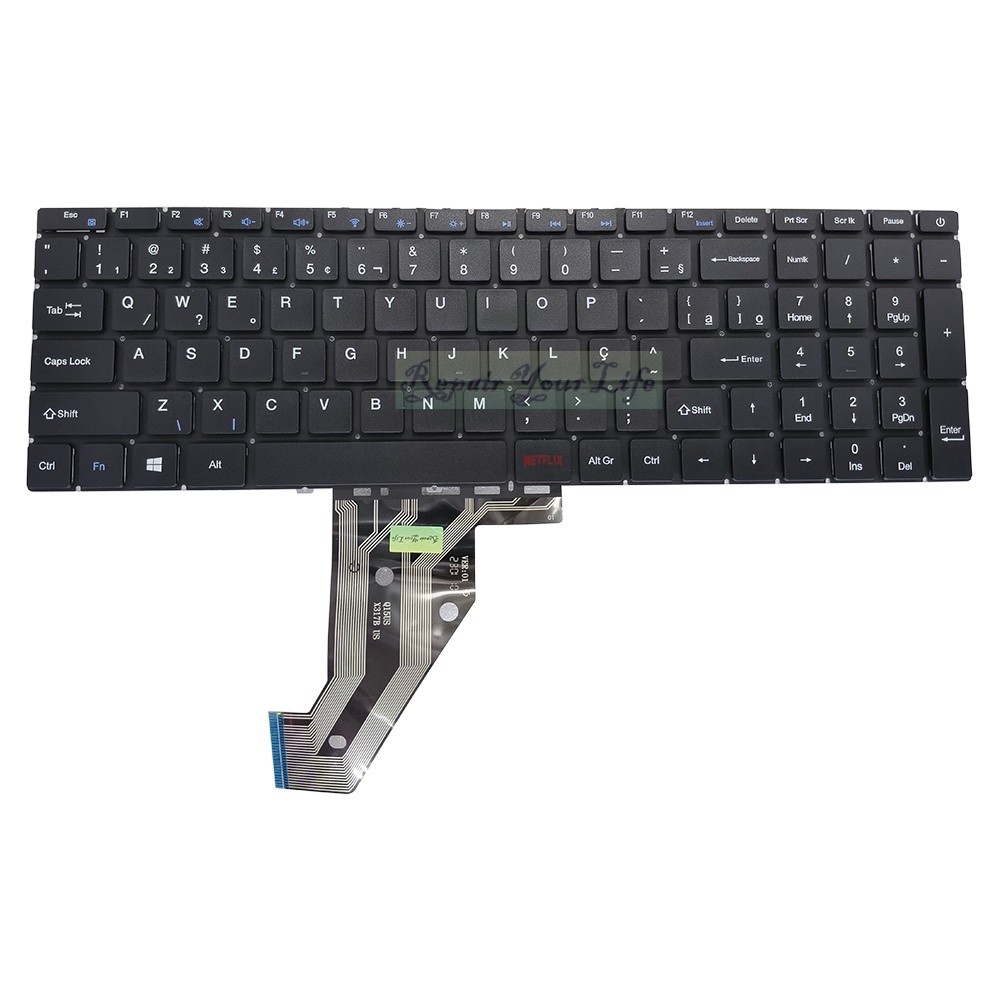 US LA PT-BR Keyboard for Compaq Presario Cq-29 cq29 Br Netflix, Ultra UB520 ub523 Thomson NEO SPN15I
