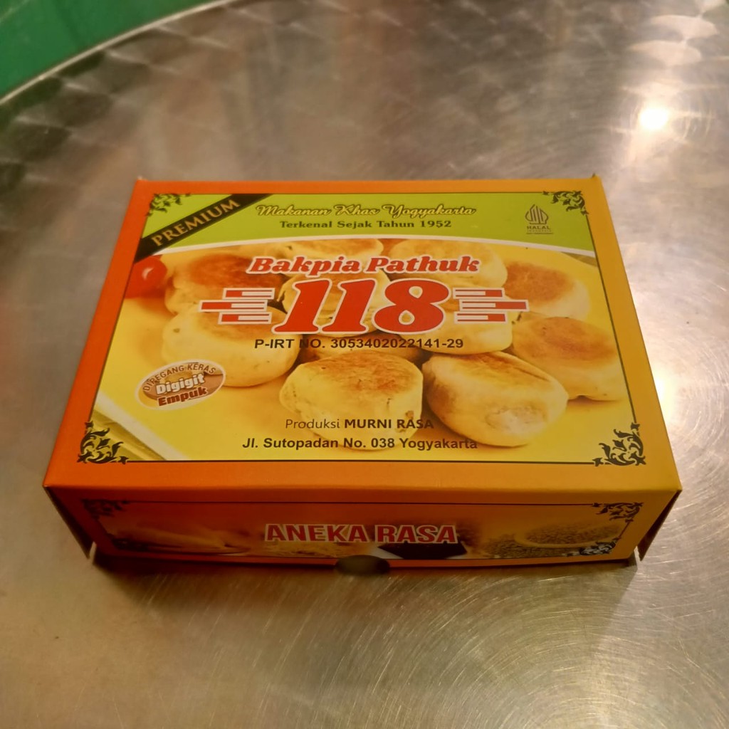 

Bakpia Pathuk 118 Aneka Rasa - Bakpia Basah isi 16 Free Vakum Khas Jogja