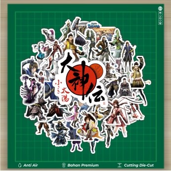

HOT 50 PCS STIKER Stiker Game Series Sengoku Basara Character Mix 1 Stiker Fashion Cars Decal Dingin Kartu Album Custom Vinyl Anti Air- Sticker Aesthetic Buku Journal Koper Casing HP Tablet Laptop Helm Motor Botol Minum