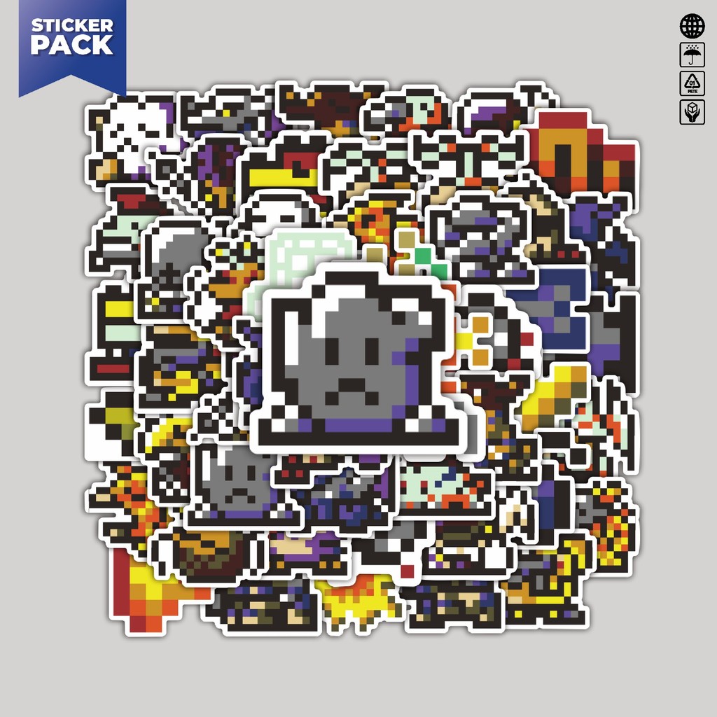 

[100PCS]Stiker Pack Stiker Pixel Digimon V5 Aesthetic Vinyl Anti Air Dekorasi Sticker Laptop Buku Journal Koper Helm Casing HP Gitar Helm Skateboard