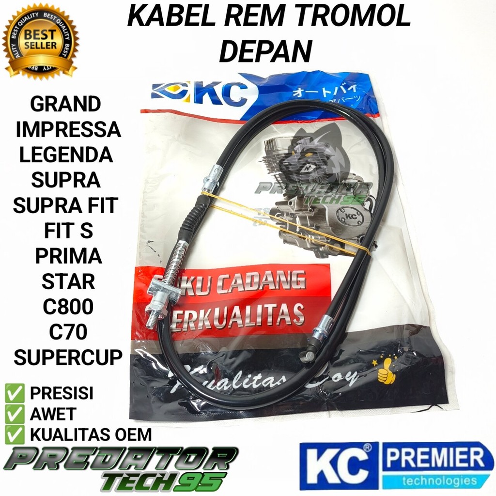 KABEL REM TALI REM TROMOL DEPAN SUPRA X FIT GRAND IMPRESSA PRIMA STAR C70 C800 HIGH QUALITY