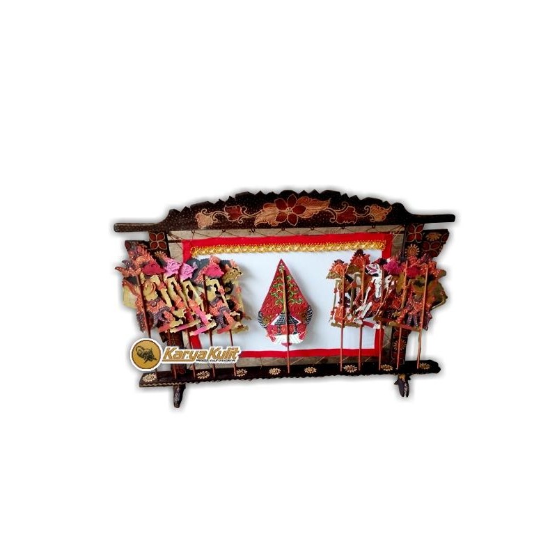 

Miniatur Pagelaran Wayang Kulit kayu Batik