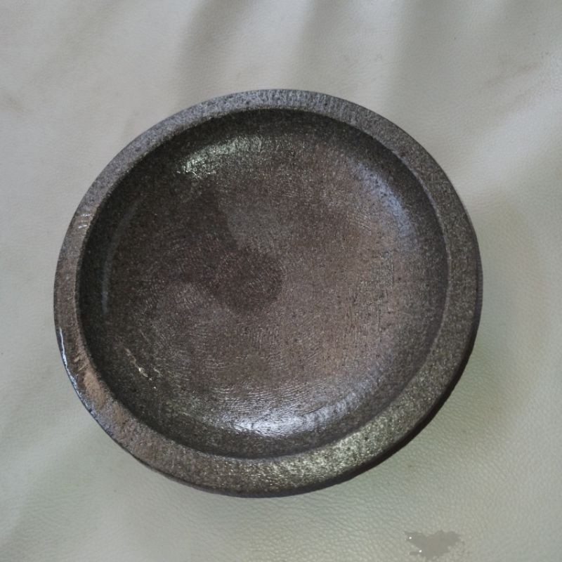 Cobek Batu Asli 20 22cm free ulekan batu asli uleg uleg kecil cobek coet batu asli alami