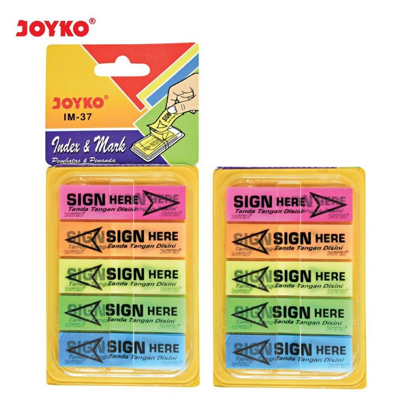 

Index & Mark/Pembatas buku/Penanda Joyko Im-37 Signhere ( 1pcs )