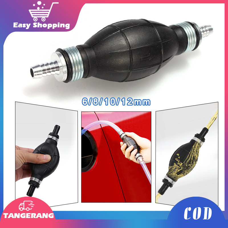 Bensin Pompa Manual 6/8/10/12mm Pompa Minyak Bensin Darurat Mobil Pompa Bensin Portable
