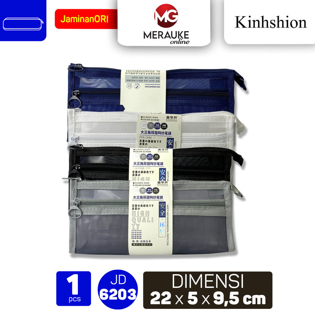 

KINHSHION Tempat Pensil Jaring Pencil Case Jala JD 6203