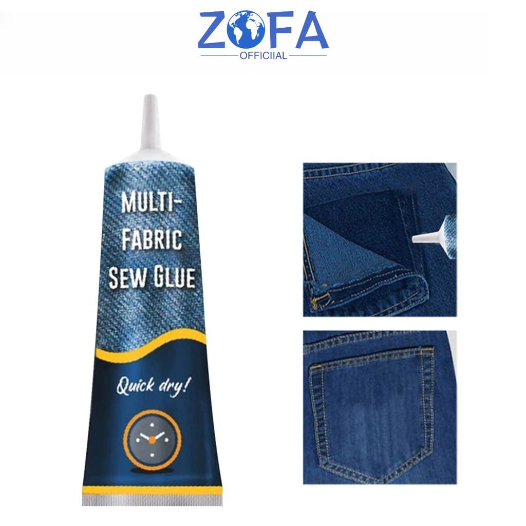 

50ML Lem Kain Super Kuat Fabric Glue Lem Kain Tanpa Jahit Tahan Air Kulit Sew Glue Repair Kit