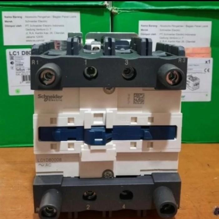 KONTAKTOR/CONTACTOR SCHNEIDER LC1D80008Q7 4P 125A COIL 380V ORIGINAL