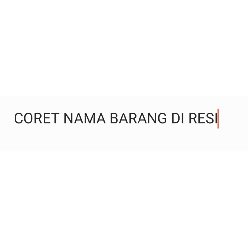 

CORET NAMA BARANG DI RESI !!! Hv