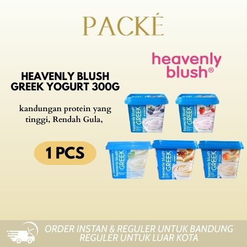 

Heavenly Blush Greek Yogurt 300g - Plain / Yoghurt / Ori / Greek Yogurt Honey / Greek Yogurt Peach / Strawberry / Blueberry