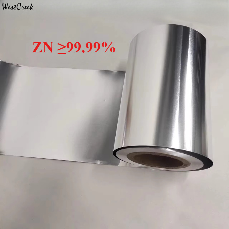 WESTCREEK 0.6mm 0.7mm 0.8mm 1mm thick Zn 99.99% pure zinc foil zn sheet zinc board strip